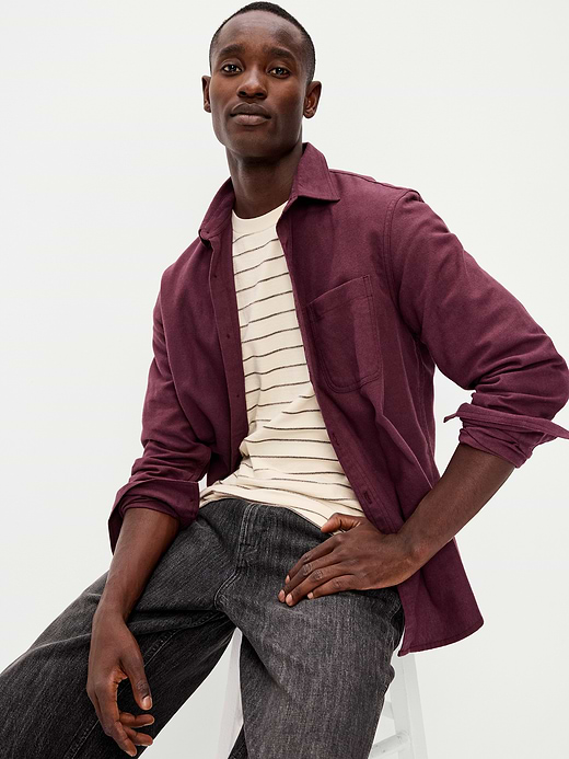 Old Navy Relaxed Long-Sleeve Flannel Pocket Shirt — photo 1