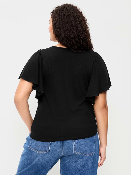 Old Navy V-Neck Flutter Sleeve Top — photo 9