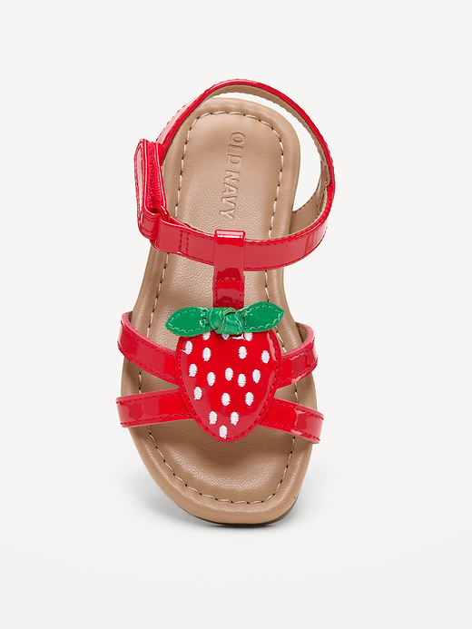 Old Navy Strawberry Patent Sandals for Toddler Girls — photo 3