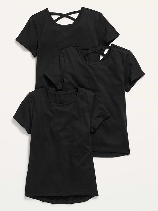 Old Navy Softest Short-Sleeve T-Shirt Variety 3-Pack for Girls — photo 1