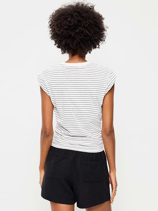 Old Navy Cap-Sleeve Cinch-Waist Top — photo 3