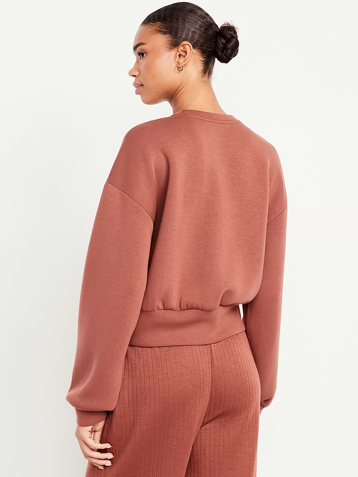 Old Navy Bounce Fleece Twist-Front Sweatshirt — photo 3