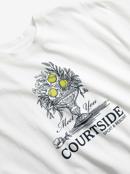 Old Navy Vintage Crew-Neck Oversized Crop Graphic T-Shirt — photo 4