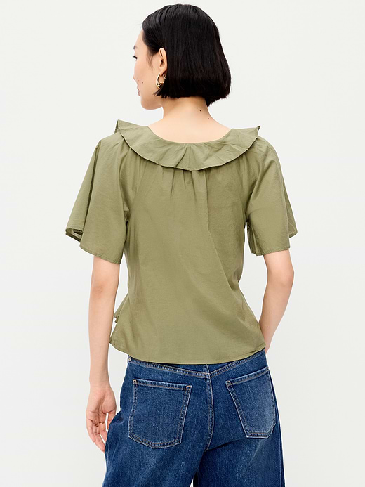 Old Navy Ruffle Tie-Front Top — photo 3