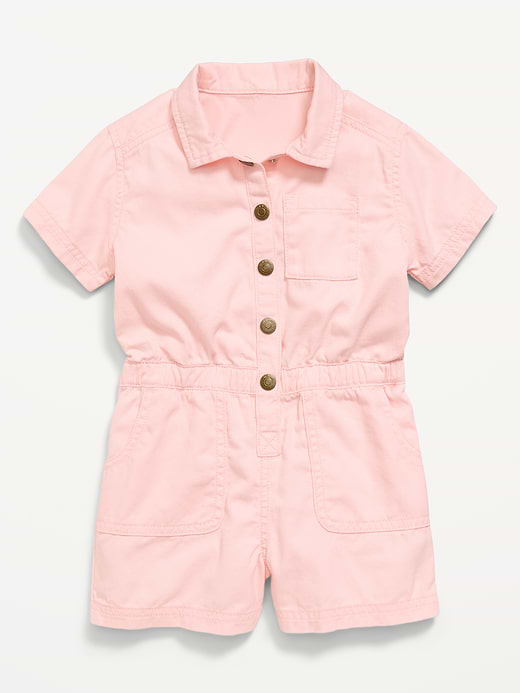 Old Navy Short-Sleeve Utility Romper for Toddler Girls — photo 1