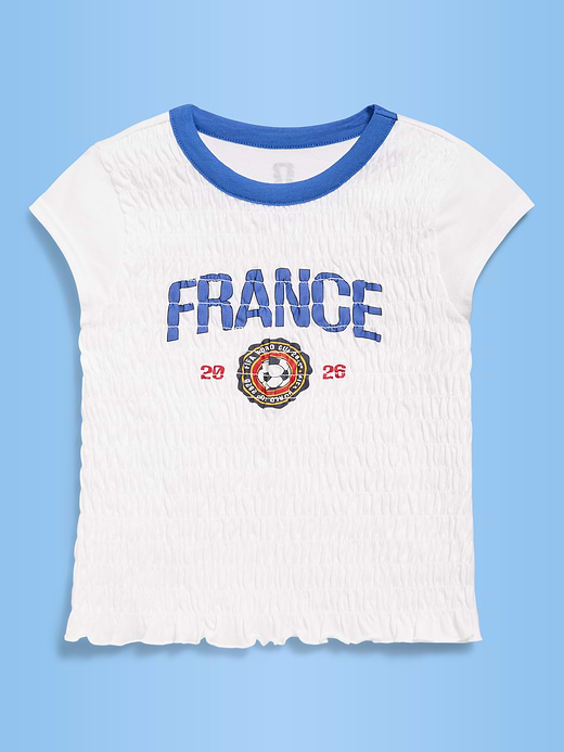 Old Navy FIFA World Cup 26™ Brazil Smocked Graphic T-Shirt for Girls — photo 1