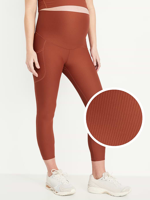 Old Navy Maternity Full-Panel PowerSoft 7/8 Leggings