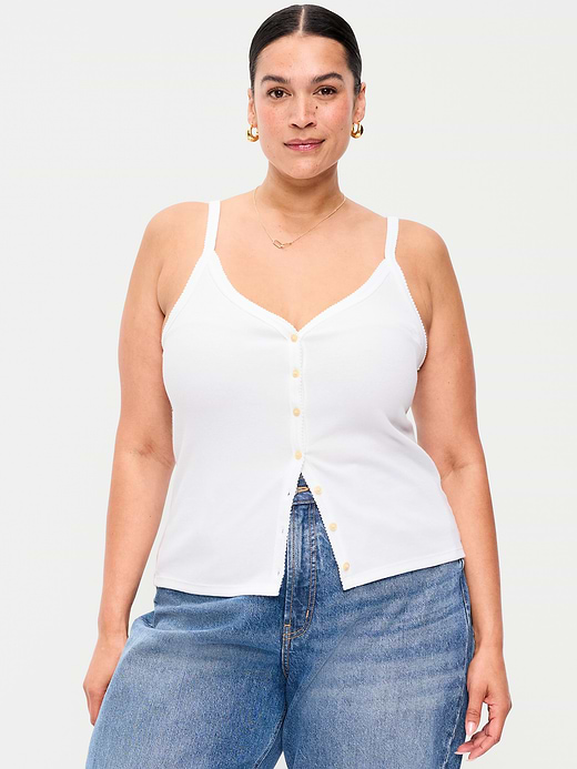 Old Navy Button-Front Cami Tank Top — photo 8