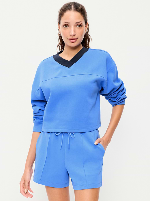 Old Navy Dynamic Fleece Oversized Cropped Sweatshirt — photo 1