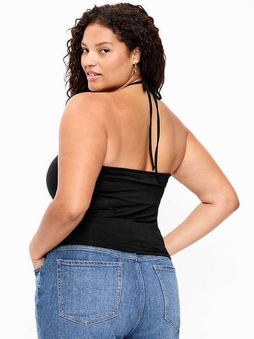 Old Navy Tie-Neck Rosette Tube Top — photo 10