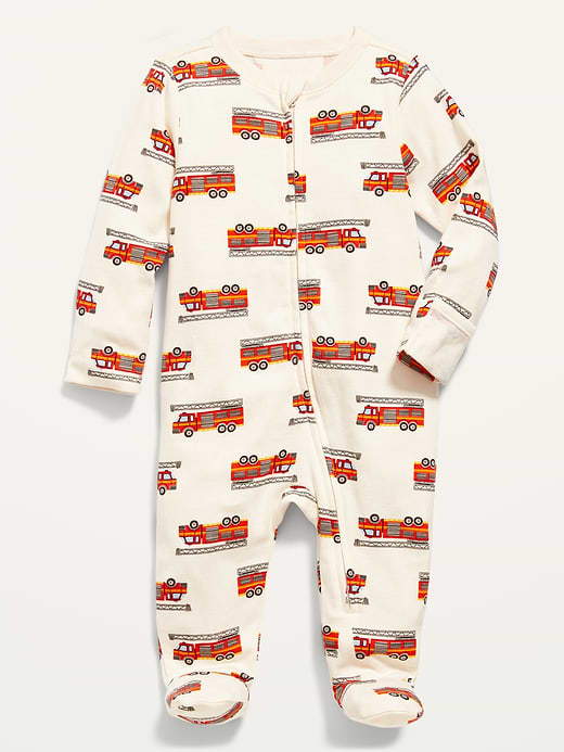 Old Navy 2-Way-Zip Printed Sleep & Play Footed One-Piece for Baby — photo 1