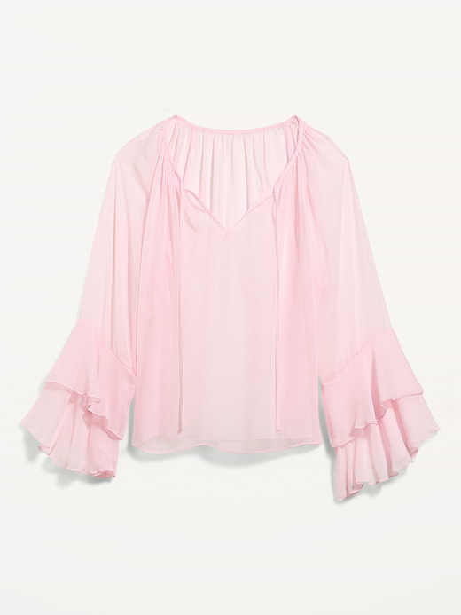 Old Navy Sheer Chiffon Bell-Sleeve Top — photo 10