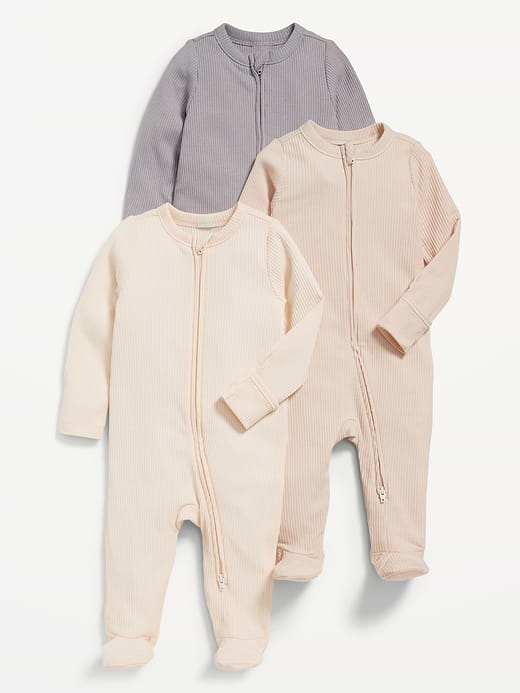 Old Navy 2-Way-Zip Sleep & Play Footed One-Piece 3-Pack for Baby — photo 1