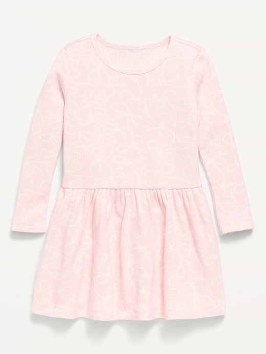Old Navy Printed Long-Sleeve Drop-Waist Dress for Toddler Girls — photo 1