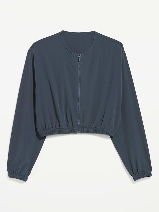 Old Navy Zip-Front Cropped Tennis Jacket — photo 6