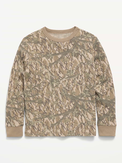 Old Navy Long-Sleeve Waffle-Knit T-Shirt for Boys — photo 1
