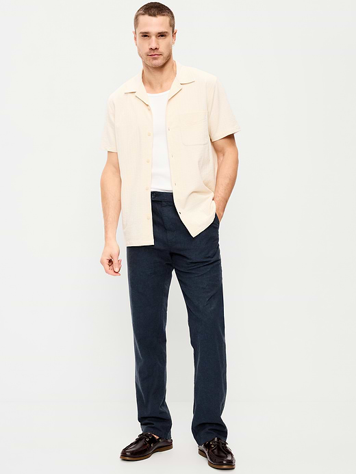 Old Navy 90's Straight-Fit Linen-Blend Dress Pants — photo 1