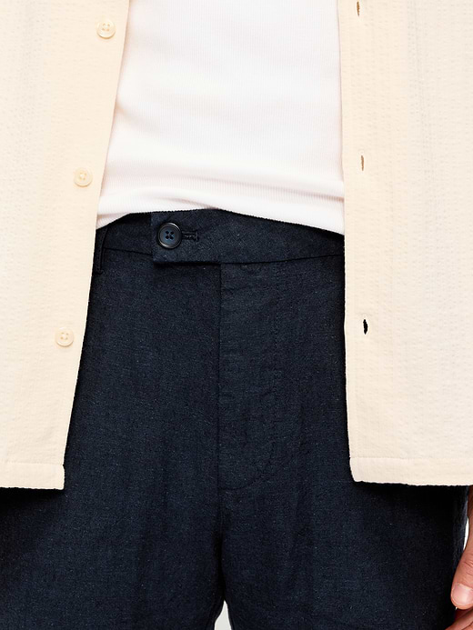 Old Navy 90's Straight-Fit Linen-Blend Dress Pants — photo 5