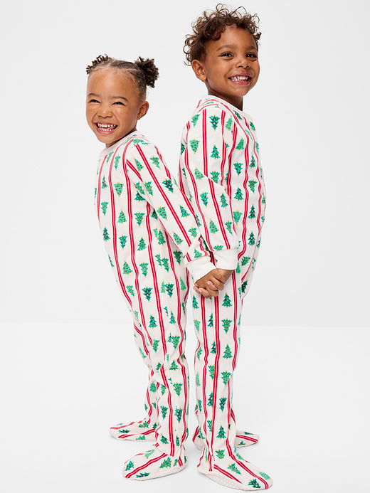 Old Navy 2-Way-Zip Microfleece Pajama One-Piece for Toddler & Baby — photo 1