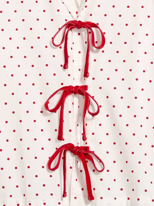 Old Navy Tie-Front Poplin Pajama Pant Set — photo 5