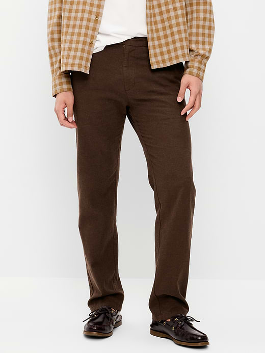 Old Navy 90's Straight-Fit Linen-Blend Dress Pants — photo 3