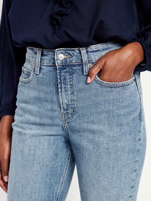 Old Navy Curvy Extra High-Waisted Straight Jeans — photo 10