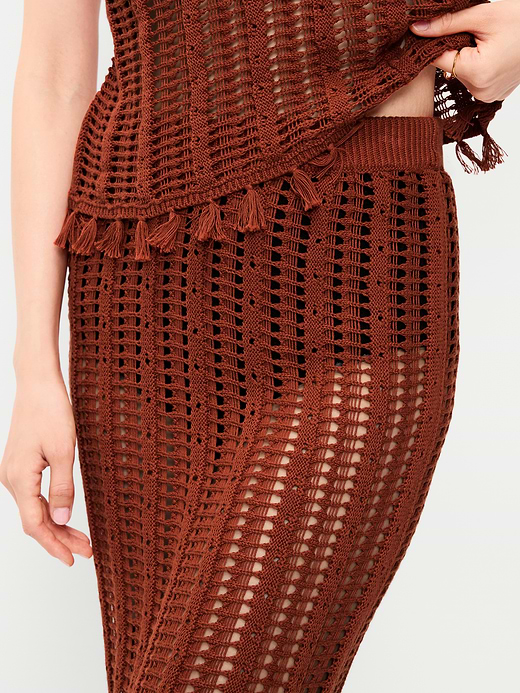 Old Navy Open-Weave Seaside Cotton Column Maxi Skirt — photo 5