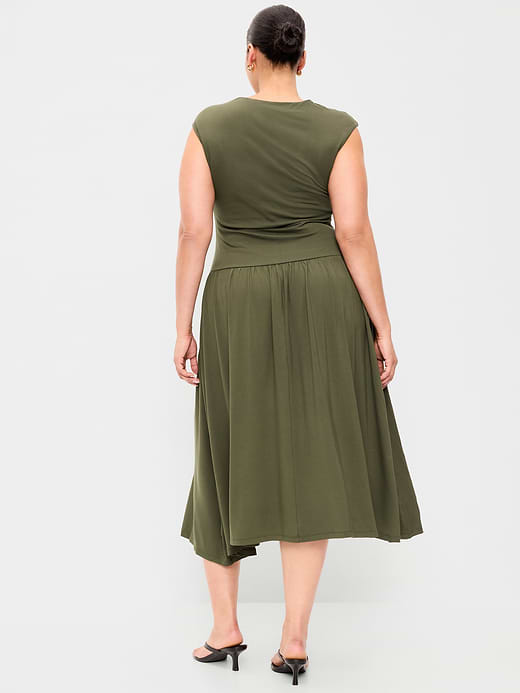 Old Navy Jersey Knit Drop-Waist Midi Dress — photo 10