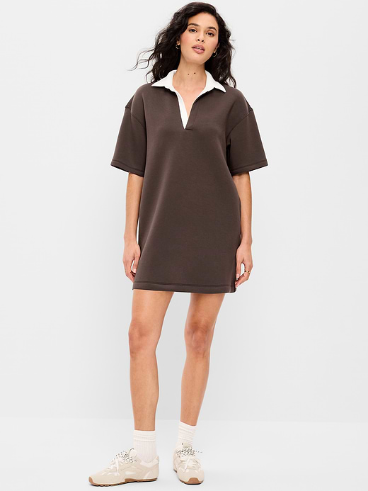 Old Navy Bounce Fleece Short-Sleeve Polo Dress — photo 1