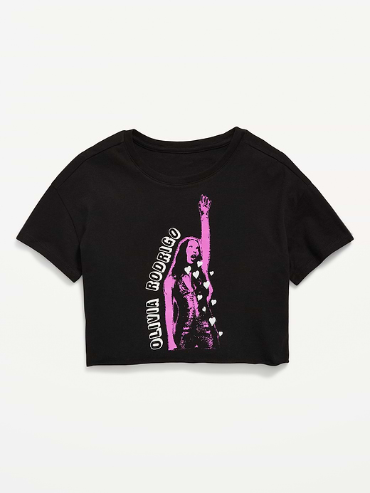 Old Navy Olivia Rodrigo™ Cropped Graphic T-Shirt for Girls — photo 3