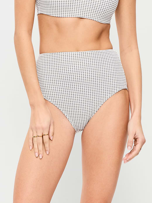 Old Navy High-Waisted Ribbed Bikini Swim Bottoms