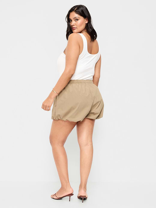 Old Navy Poplin Bubble Hem Shorts — photo 9