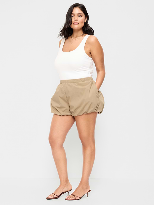 Old Navy Poplin Bubble Hem Shorts — photo 8