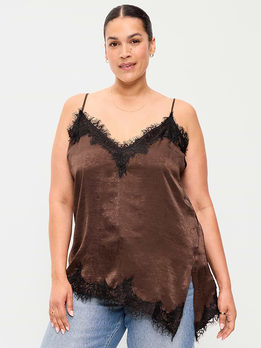Old Navy Asymmetrical Lace-Trim Cami Top — photo 8