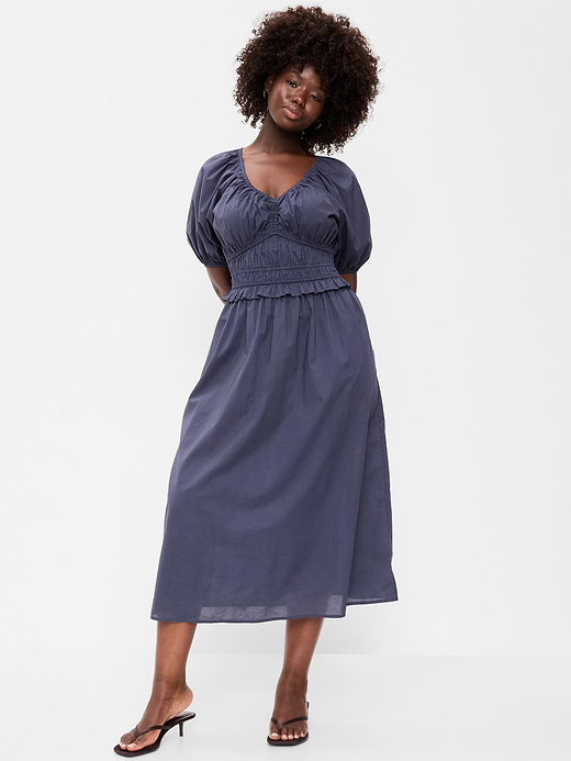 Old Navy Fit & Flare Prairie Midi Dress — photo 7