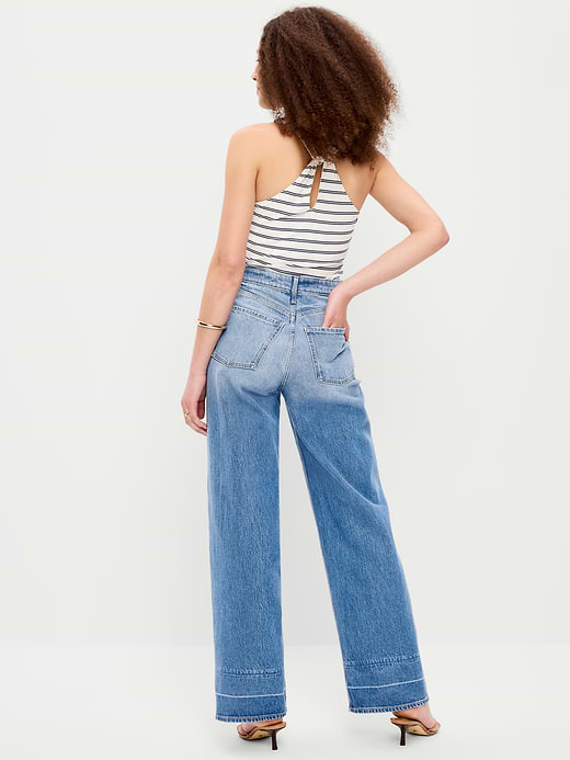 Old Navy Extra High-Waisted Wide-Leg Jeans — photo 4