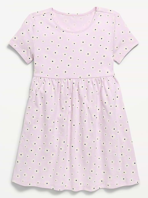 Old Navy Short-Sleeve Ribbed Graphic Dress for Toddler Girls — photo 1