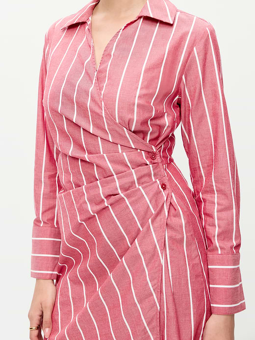 Old Navy Wrap Mini Shirt Dress — photo 5