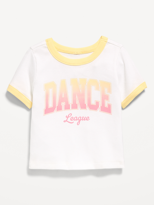 Old Navy Short-Sleeve Ringer Graphic T-Shirt for Toddler Girls — photo 1