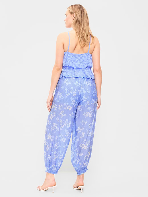 Old Navy High-Waisted Sheer Chiffon Harem Pants — photo 7