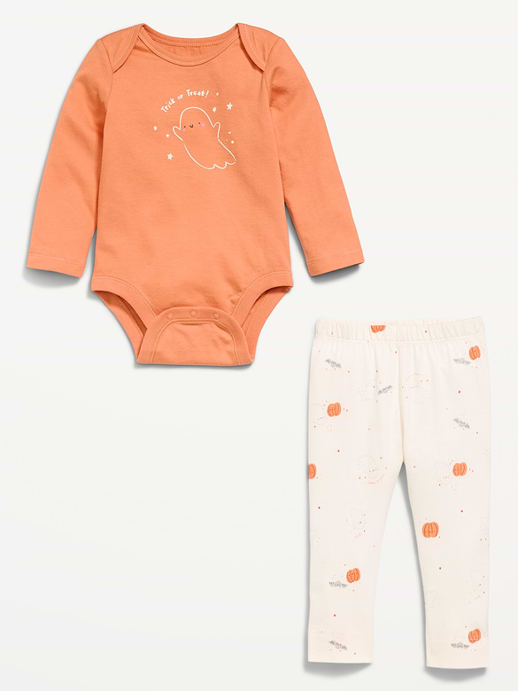 Old Navy Long-Sleeve Bodysuit and Leggings Set for Baby — photo 3