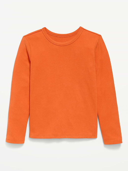 Old Navy Softest Long-Sleeve Ribbed T-Shirt for Girls — photo 1
