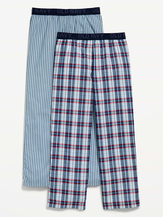 Old Navy Printed Poplin Straight-Leg Pajama Pants 2-Pack for Boys — photo 3