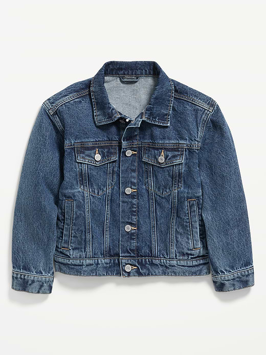Old Navy Non-Stretch Jean Trucker Jacket for Boys — photo 3