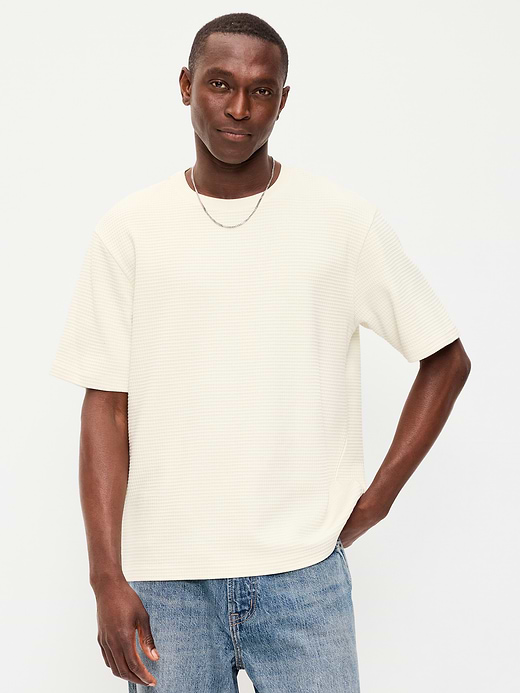 Old Navy Loose Short-Sleeve Textured Waffle T-Shirt — photo 1