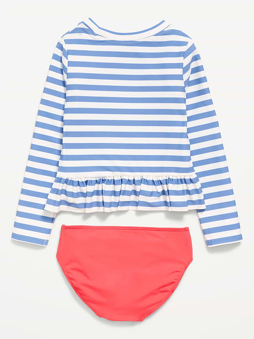 Old Navy Printed Long-Sleeve Rashguard Swim Top Set for Toddler Girls — photo 3