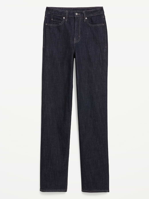 Old Navy Extra High-Waisted Straight Jeans — photo 9
