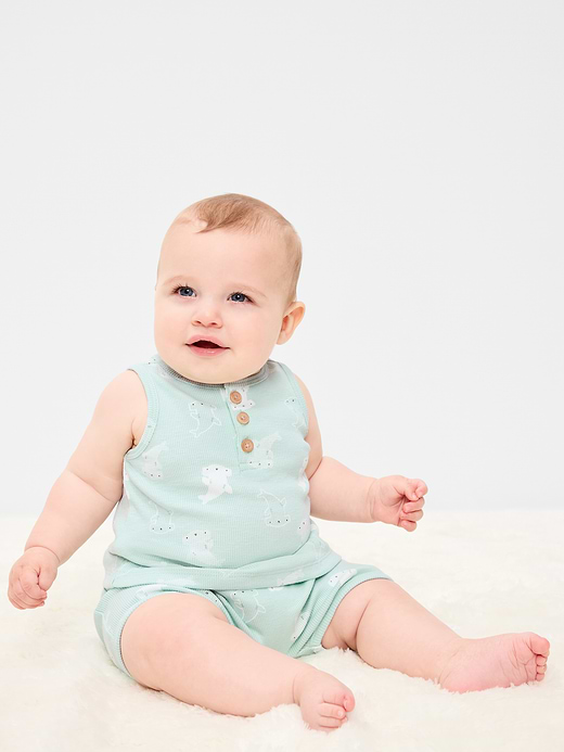 Old Navy Henley Tank Top and Shorts Set for Baby — photo 1