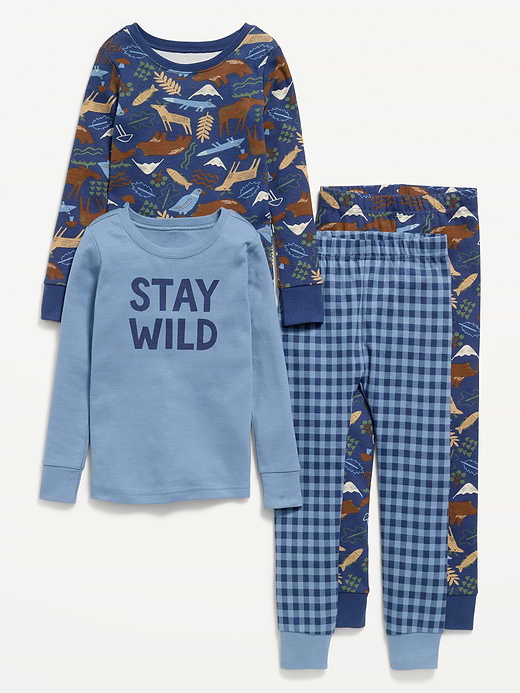 Old Navy Printed Snug-Fit Pajama 4-Piece for Toddler & Baby — photo 1