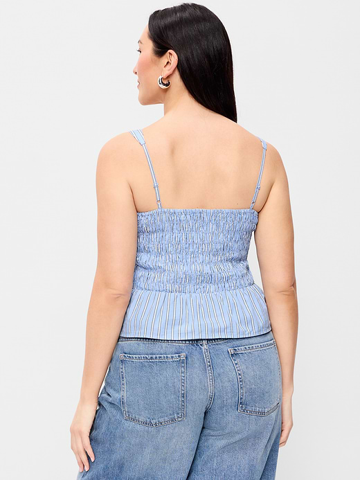 Old Navy Smocked Peplum Tank Top — photo 7